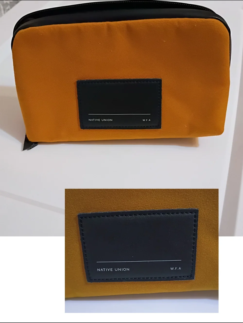 Native Union Mustard Yellow Tech Organizer Pouch